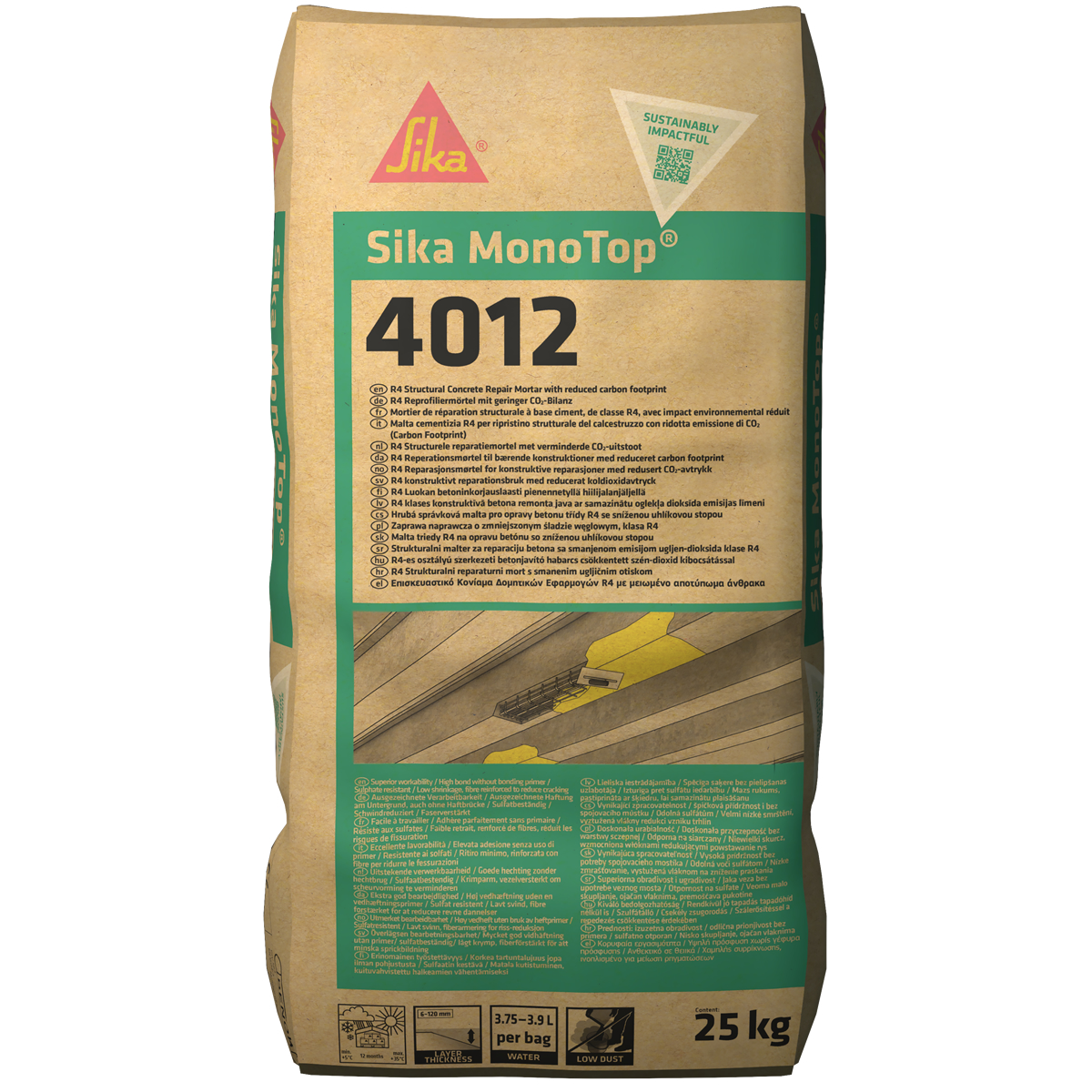 Sika MonoTop®-4012 szerkezeti javítóhabarcs