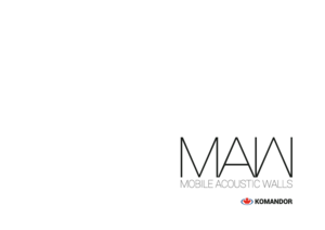 KOMANDOR MAW110 tömör mobilfal - részletes termékismertető