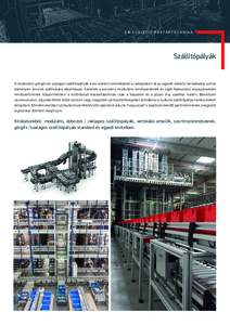 SR-LOGISTIC automatizált dobozos szállítópálya rendszer - általános termékismertető