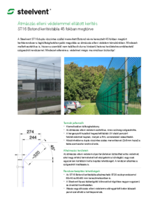 Steelvent átmászás elleni védelemmel ellátott kerítés - általános termékismertető