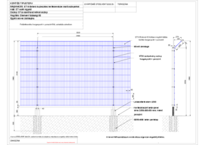 Típusterv - ST16 Botond kerítésrendszer ásott oszlopokkal - tervezési segédlet
