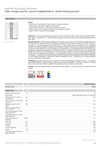 LWZ CS Premium beépített hőszivattyús központi szellőztető <br>
STIEBEL ELTRON termékkatalógus 2023, 236-241. oldal) - műszaki adatlap