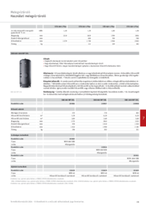 SBB 600-1000 WP SOL használati melegvíz-tároló <br>
STIEBEL ELTRON termékkatalógus 2024, 193. oldal) - műszaki adatlap