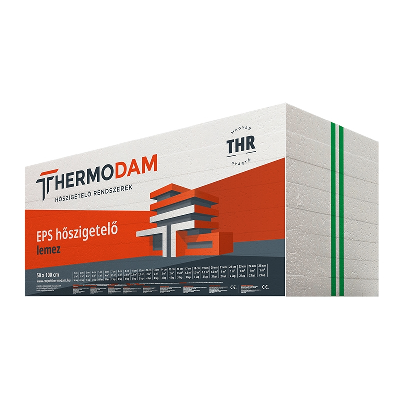 ThermoDam EPS LH4 lépéshangszigetelő hőszigetelő lemez