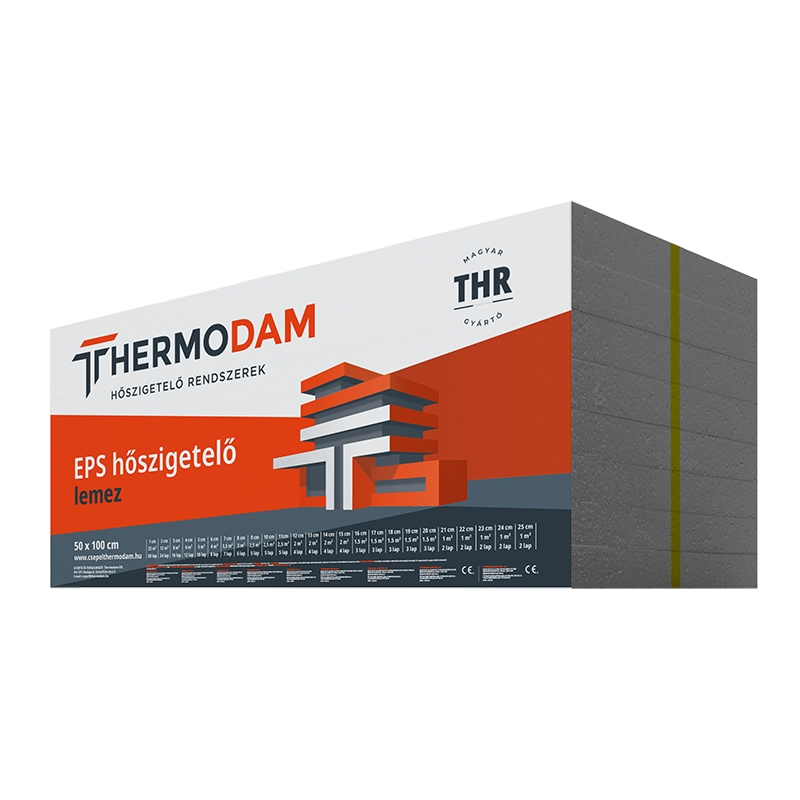 ThermoDam grafit EPS 100 lépésálló hőszigetelő lemez