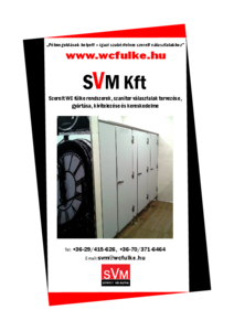SVM felső összekötésű óvodai WC válaszfalak - általános termékismertető