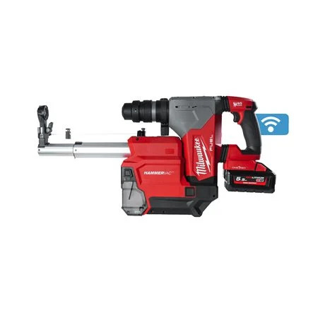 MILWAUKEE M18 FUEL™ nagy teljesítményű SDS-Plus kalapács csatlakoztatható porelszívóval