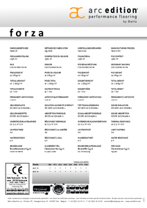 Balta Forza szőnyegpadló	 - műszaki adatlap