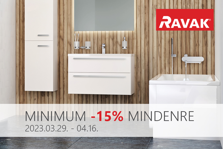 15% akció minden RAVAK termékre