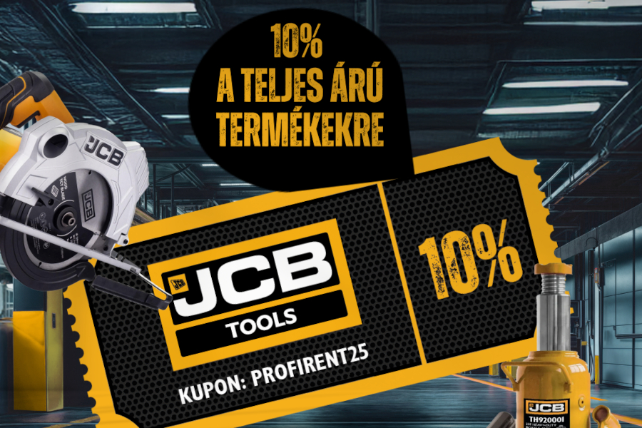 Év végi kedvezmény a JCB Tools termékekre a Profirentnél