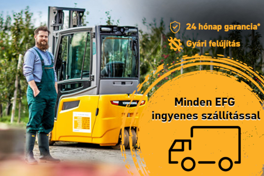 Felújított Jungheinrich elektromos villástargoncák most kedvezőbb áron