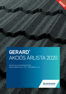 GERARD akciós árlista 2020 - általános termékismertető