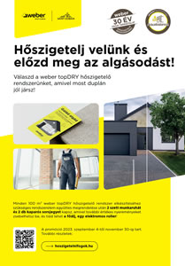 weber topDRY hőszigetelő rendszer promóció - általános termékismertető