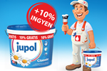 A 15 literes Jupol Classic falfesték 10%-át ingyen adják