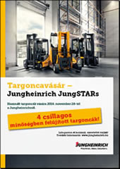 Kiváló minőségű használt targoncák a Jungheinrich-től