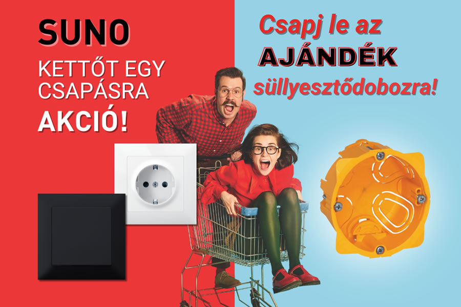 Legrand villanyszerelői akció 2026. április 30-ig – Kettőt egy csapásra