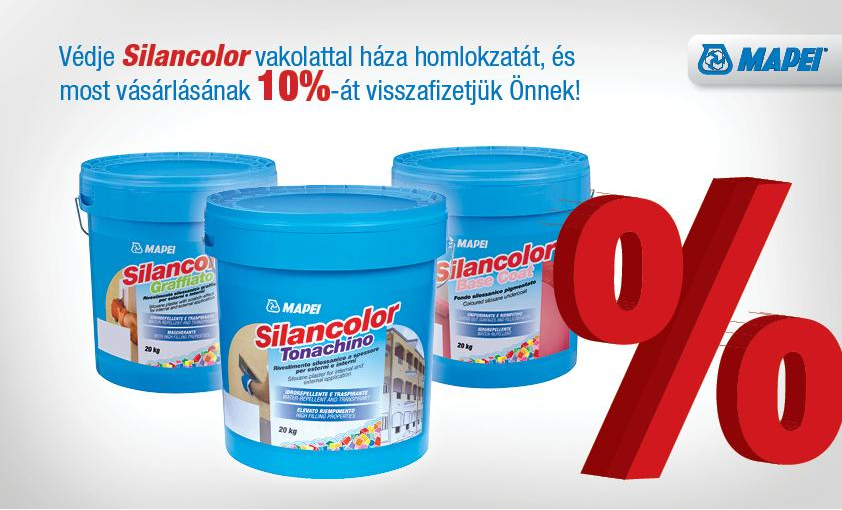 Védje Silancolor vakolattal háza homlokzatát és most vásárlásának 10%-át visszakapja