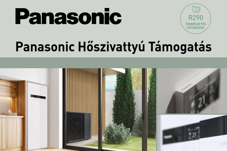 Panasonic Hőszivattyú Támogatás telepítő cégeknek