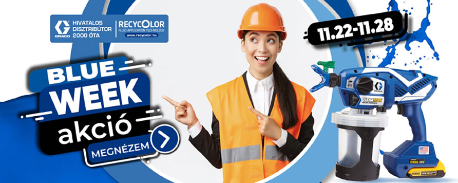 Recycolor Blue Week akció