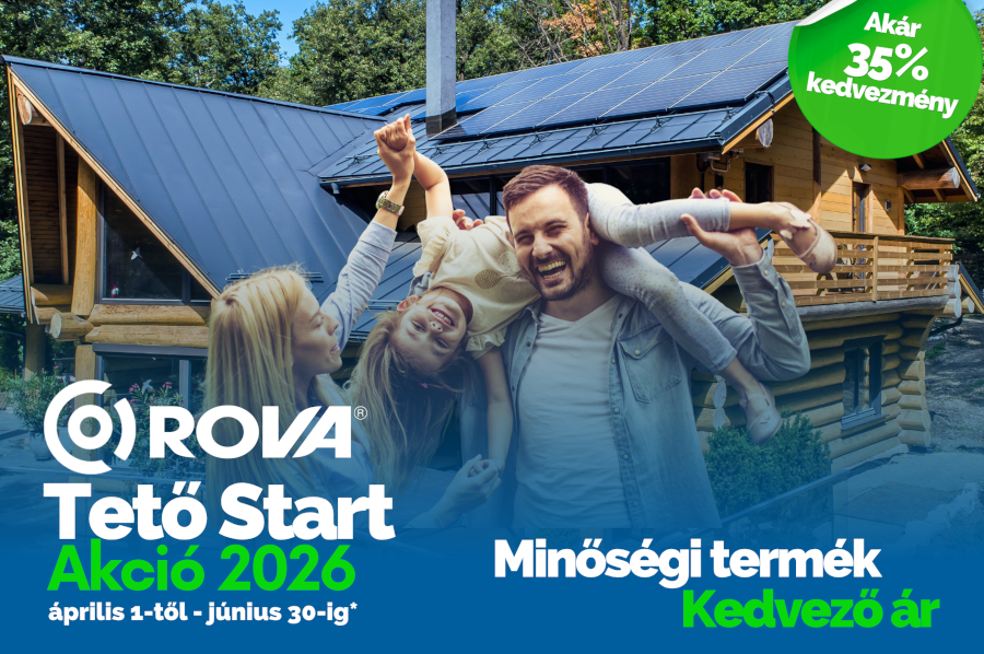 ROVA Tető Start tavaszi akció 2026