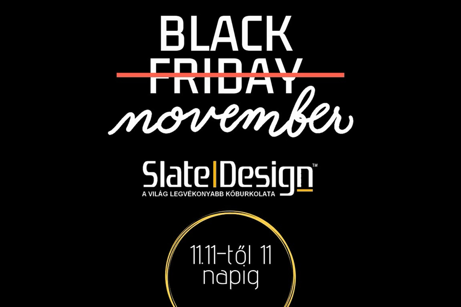 SLATE DESIGN novemberi kőburkolat akció