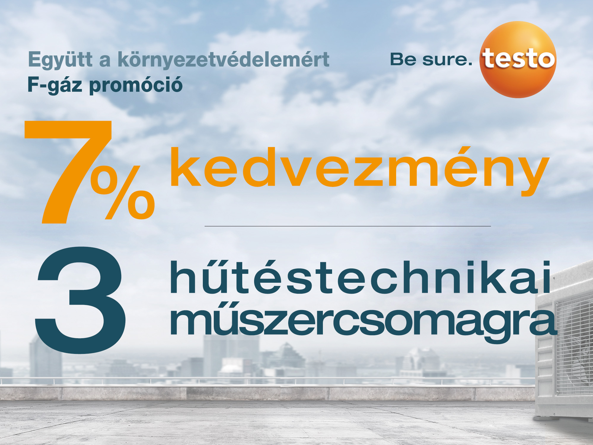 Testo hűtéstechnikai szettek 7% kedvezménnyel