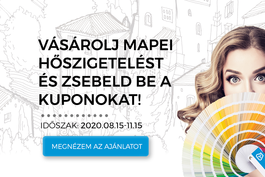 Mapei hőszigetelés vásárlása esetén kedvezményt és vásárlási kupont is kap