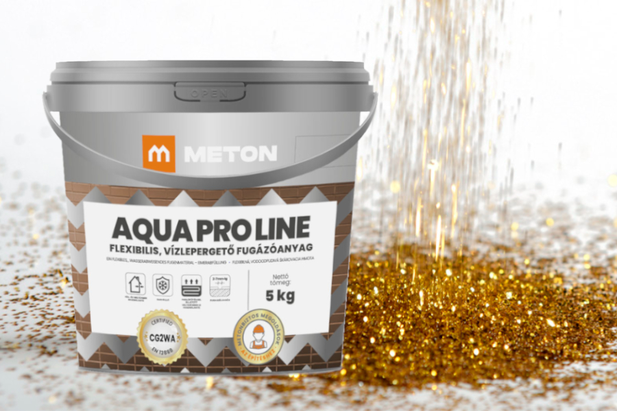 A METON AQUA PRO LINE prémium fugázóanyag glitterrel is alkalmazható