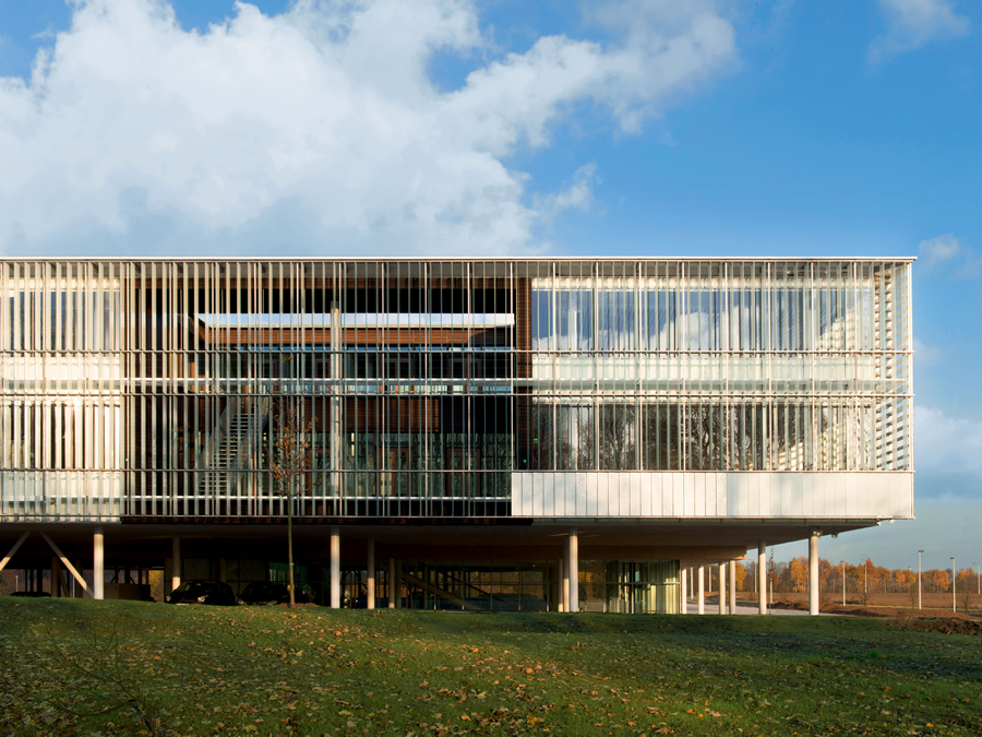 Az AGC Glass Europe új székháza  
Louvain-la-Neuve városában