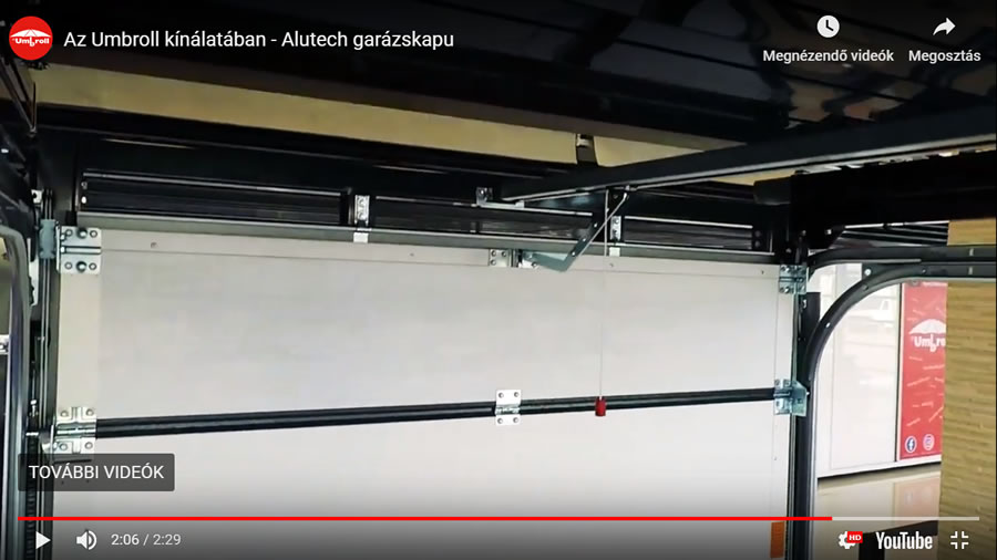 Összeszerelési videó az Alutech szekcionált garázskapuról