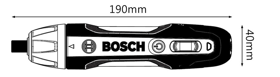 Bosch GO akkus csavarozó méretek