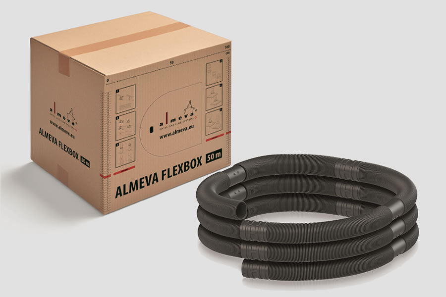 Építsen Almeva FLEX kéményt két dobozból