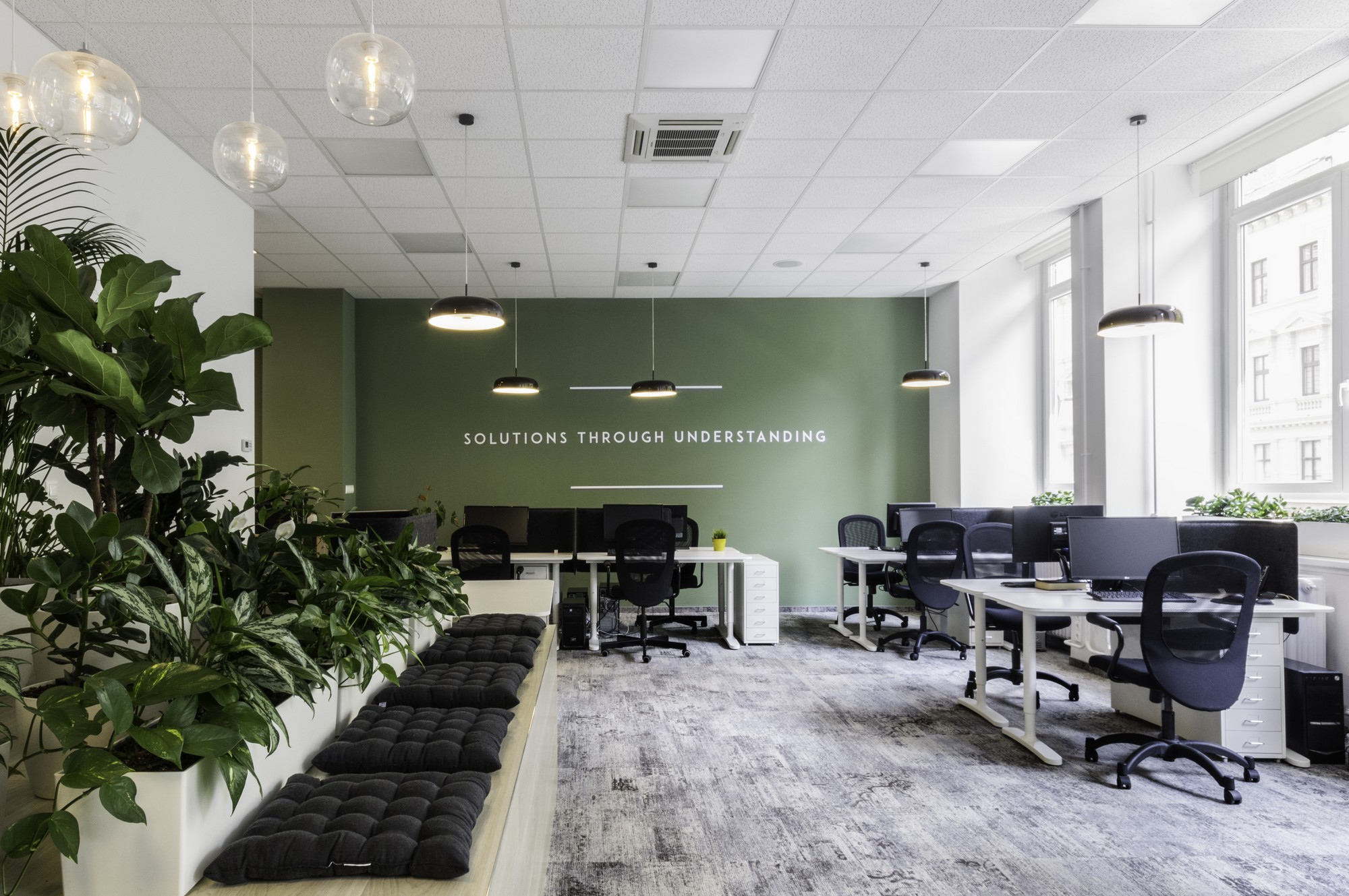 Gerflor és Modulyss burkolatok az Exact Solutions belvárosi  irodájában