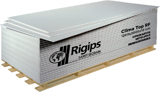 A hűtő-fűtő álmennyezet borítása Clima Top RF és Climafit lapokkal