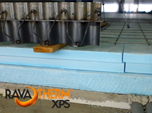 Ipari padló hőszigetelése RAVATHERM XPS-sel