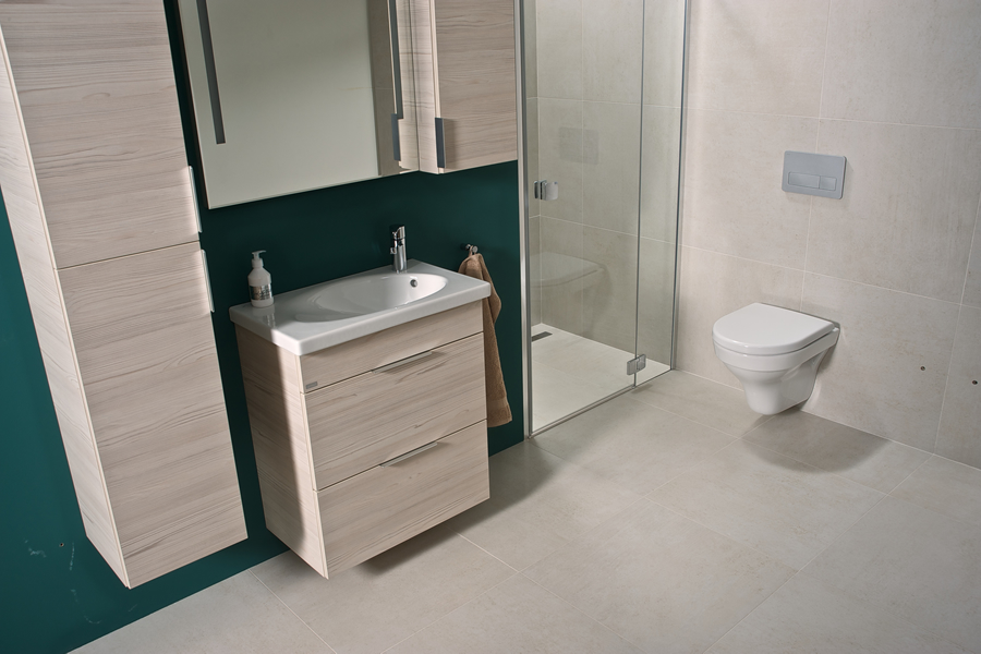 A JIKA Tigo Bathroom sorozat egyedülálló megoldás kis fürdőszobákhoz