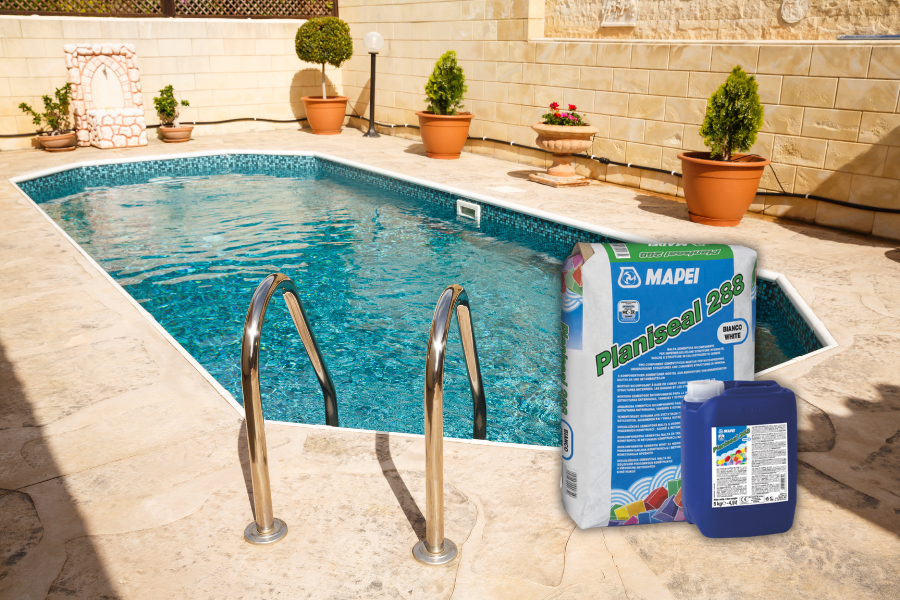 Mapei Planiseal 288 − látszó felületű bevonatszigetelés medencékhez