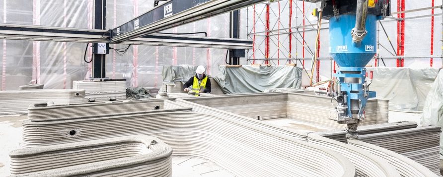 A PERI építi Németország első 3D betonnyomtatású lakóházát