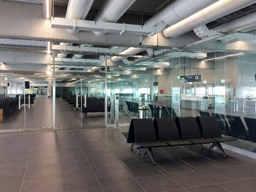 Rákosy Glass üvegszerkezetek az új reptéri épületben
