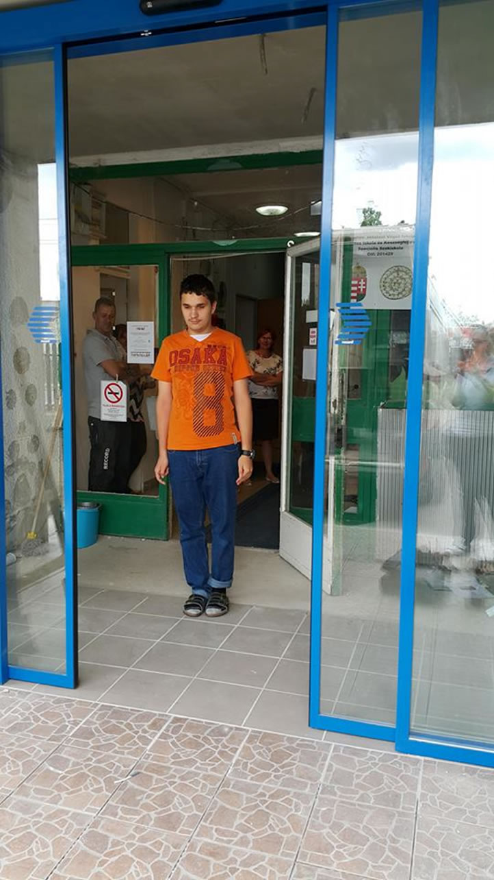 record ajtó a szegedi GEMMA Szociális Szolgáltató Központban