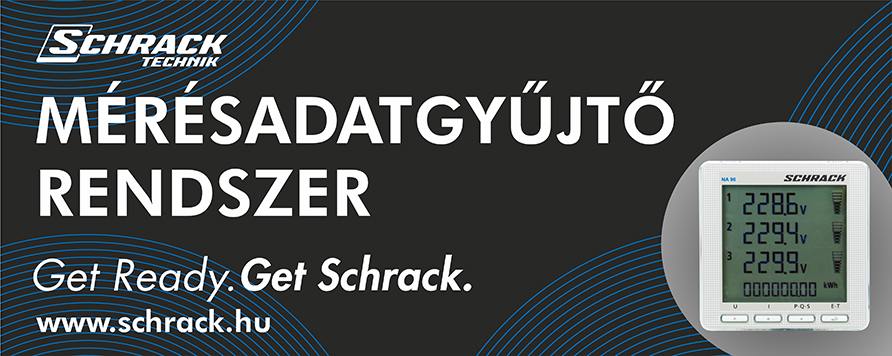 Schrack mérésadatgyűjtő rendszer, mely maradéktalanul megfelel a MEKH 1/2020. (I.16.) rendeletnek