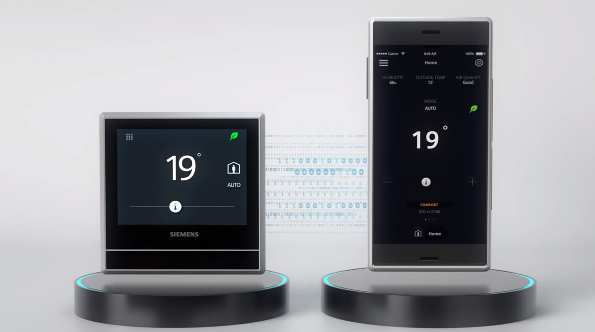 Siemens RDS110 okostermosztát videó segédletek a termék használatához