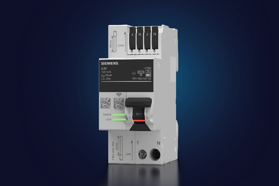 Siemens SENTRON ECPD 5TY1 COM készülék – tíz az egyben áramkörvédelmi eszköz