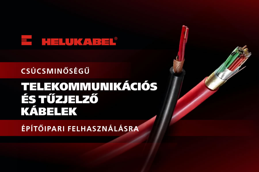 Szabványosított tűzjelző és kommunikációs kábelek az építőiparban