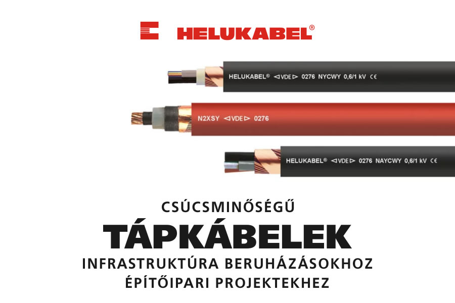 Tápkábelek infrastruktúra beruházásokhoz a HELUKABEL-től