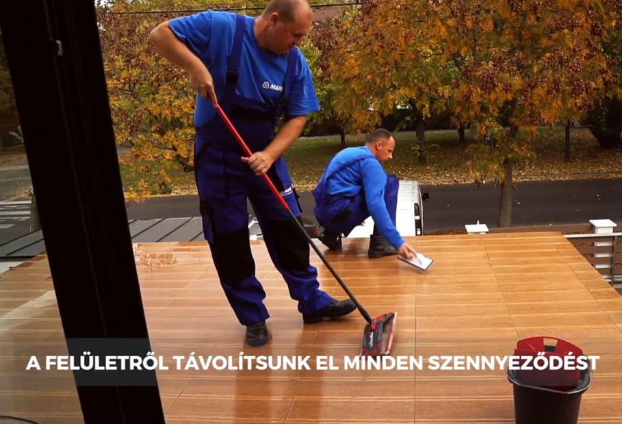 Purtop Easy T vízszigetelő bevonat - a felület megtisztítása