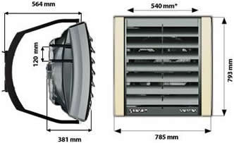VTS VR-D ventilátorral a beltéri légrétegződés elkerülésére