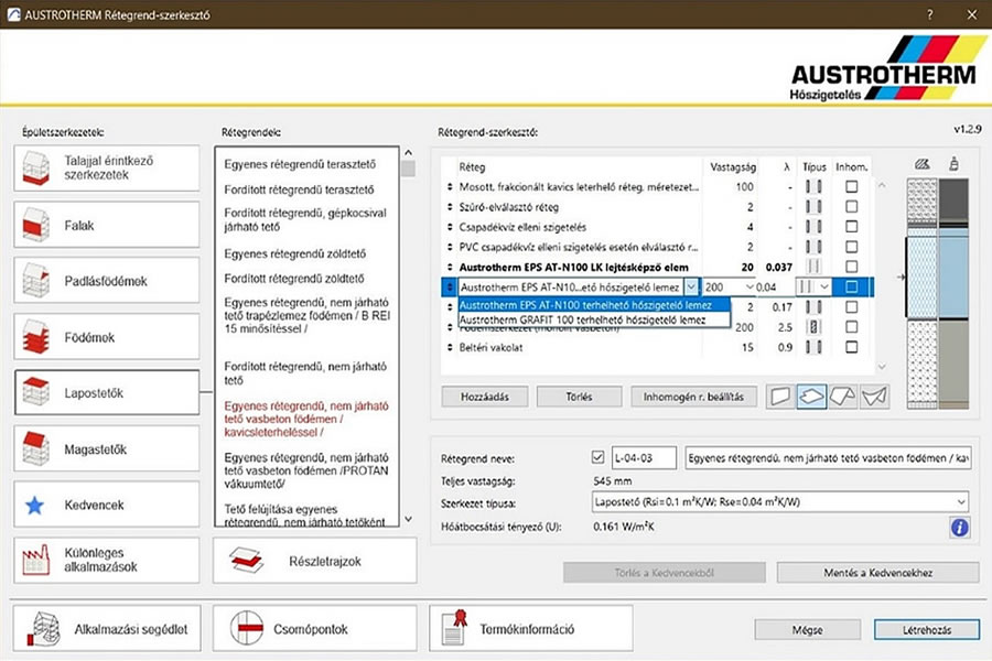 ArchiCAD Add-on: Austrotherm rétegrendszerkesztő modul