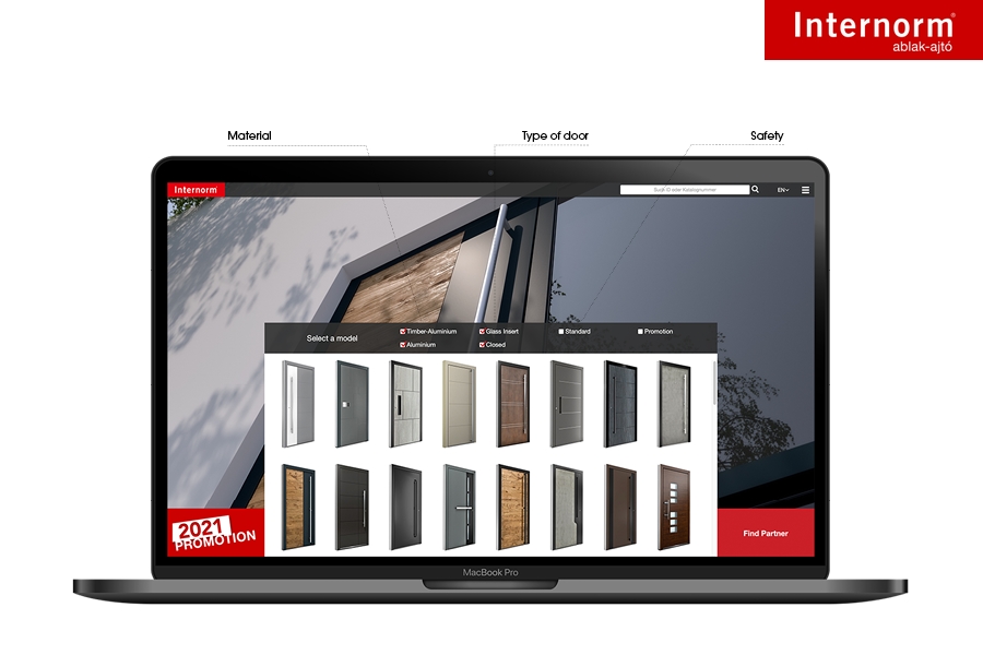 Tervezze meg egyedi bejárati ajtaját az Internorm Ajtóvarázslóval