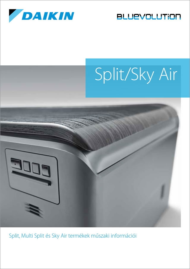 Frissültek a Daikin split és Sky Air termékek műszaki információi a proidea.hu-n